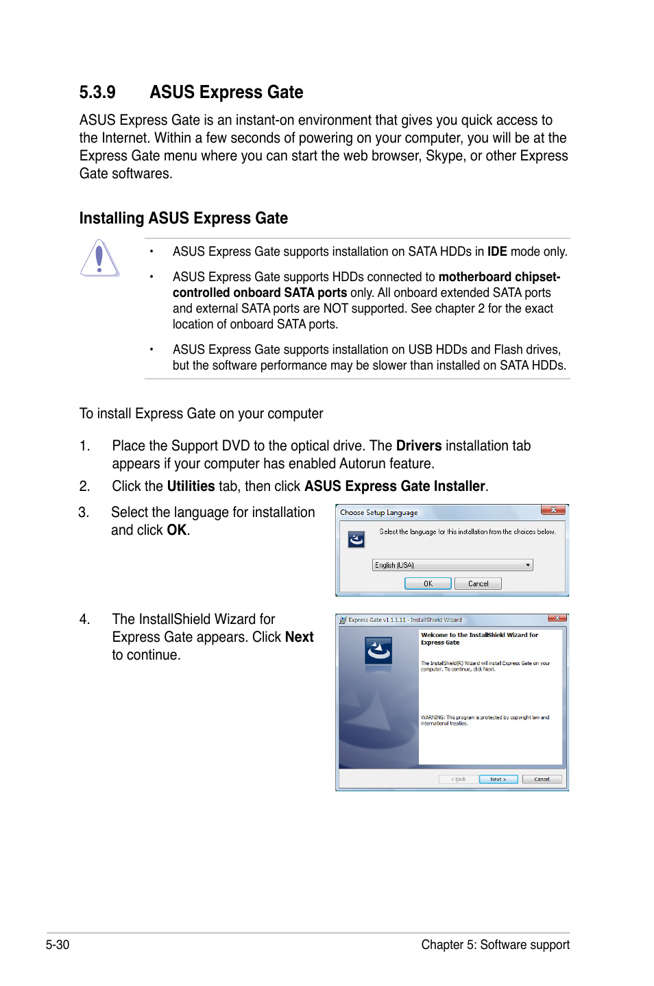 9 asus express gate | Asus P5QLD PRO User Manual | Page 134 / 148