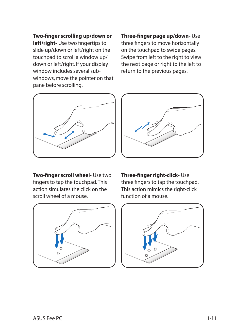 Asus Eee PC X101H User Manual | Page 19 / 62