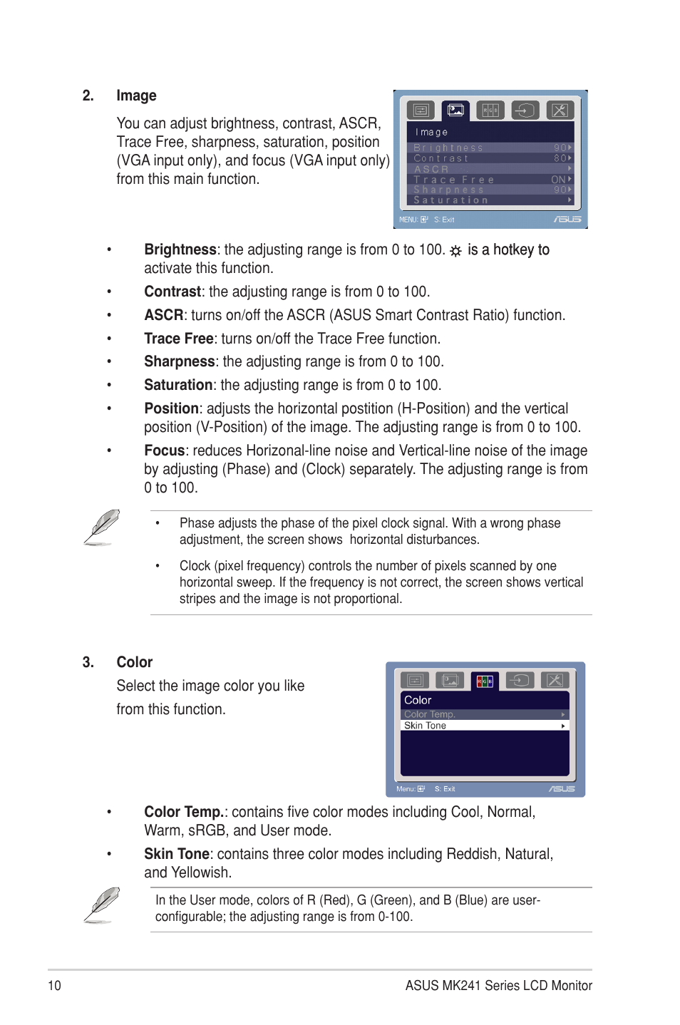 Asus MK241H User Manual | Page 18 / 24