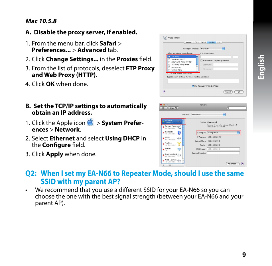 English | Asus EA-N66 User Manual | Page 9 / 35