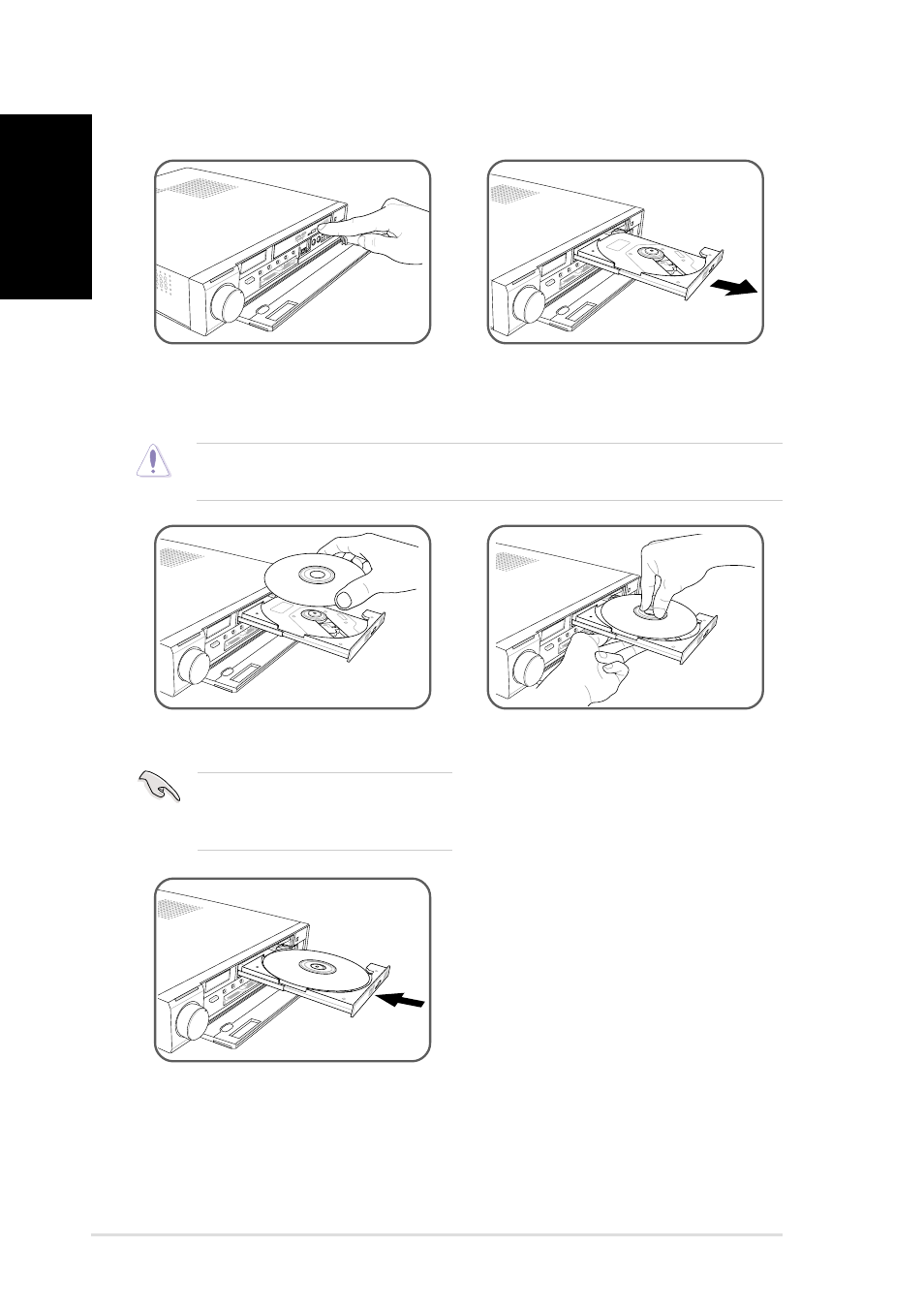 Using the optical drive | Asus DiGiMatrix User Manual | Page 14 / 22