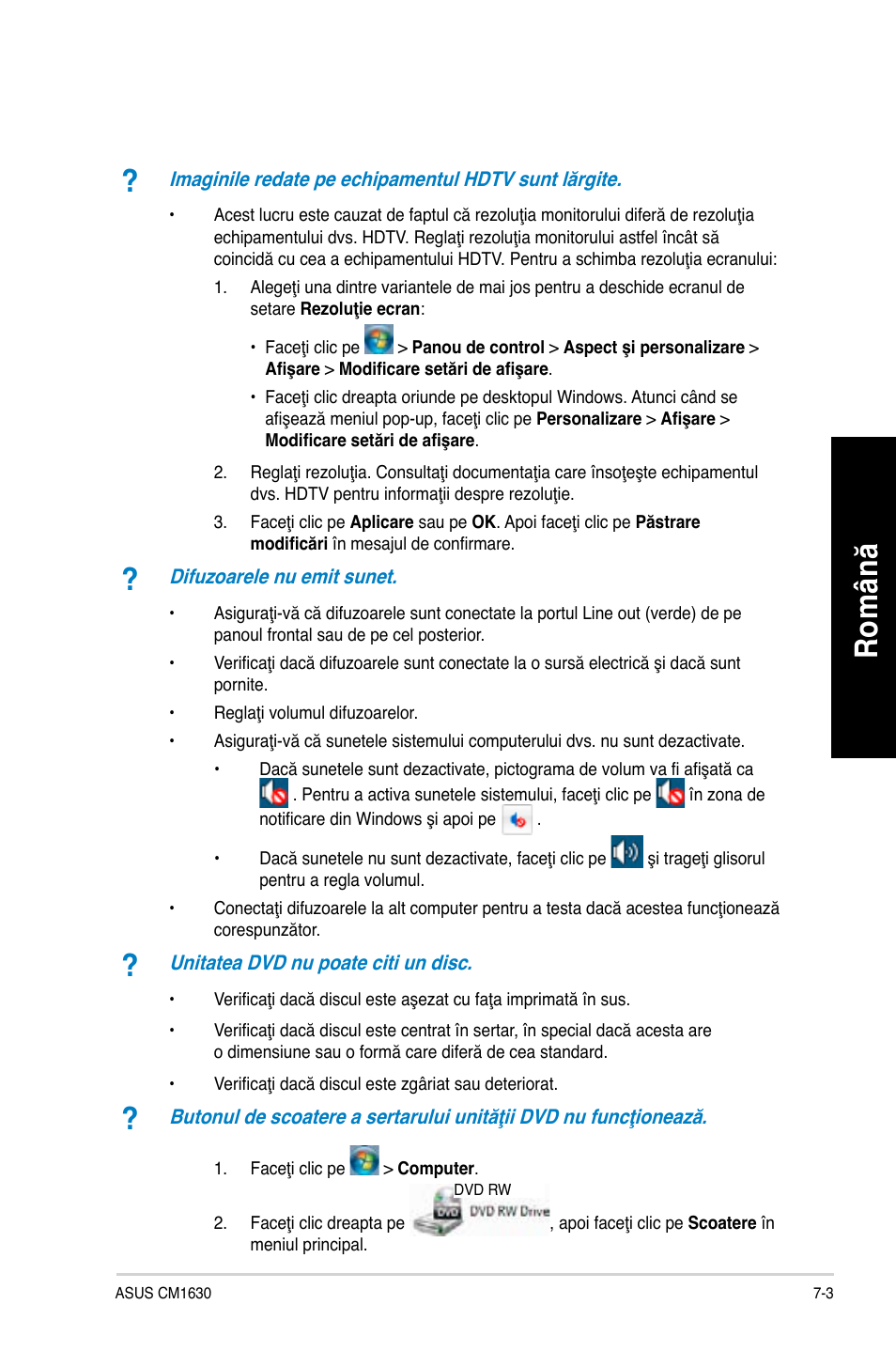 Ro m ân ă ro m ân ă | Asus CM1630 User Manual | Page 159 / 246