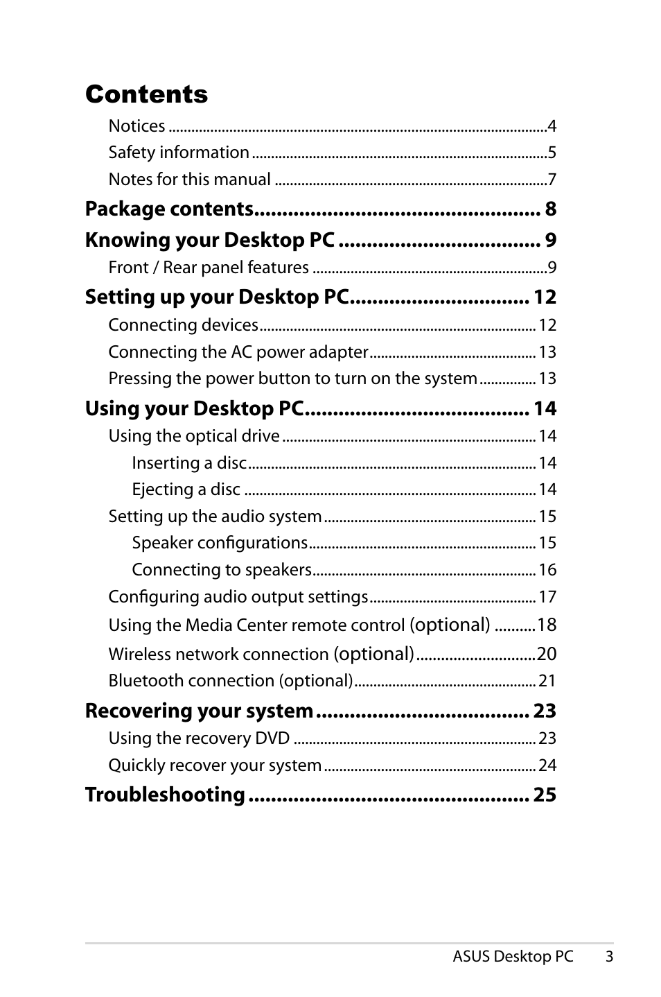 Asus CS5121 User Manual | Page 3 / 26