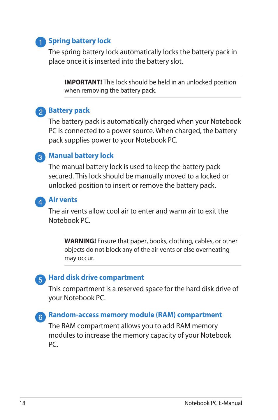 Asus V550CM User Manual | Page 18 / 122