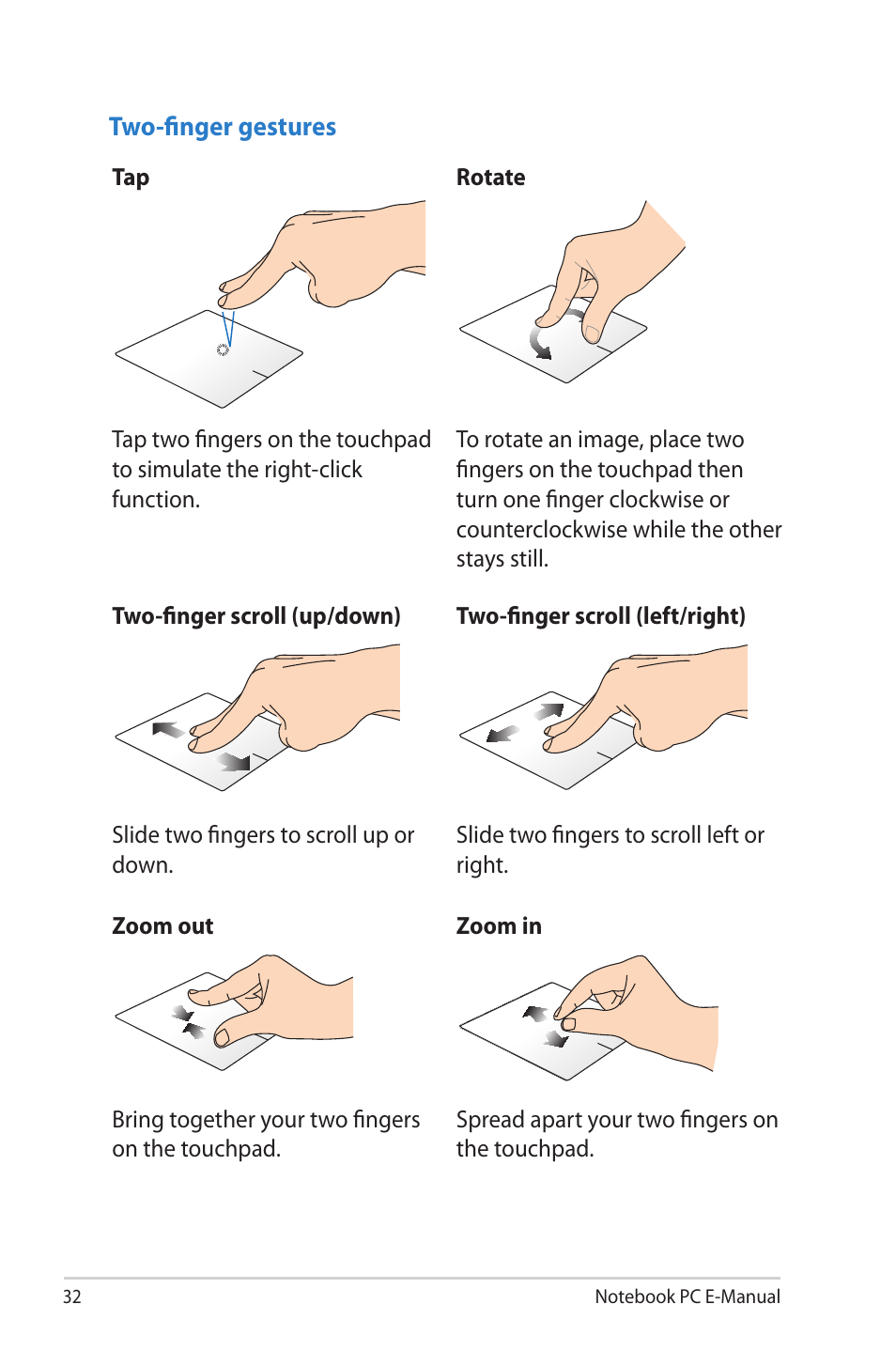 Asus V550CM User Manual | Page 32 / 122