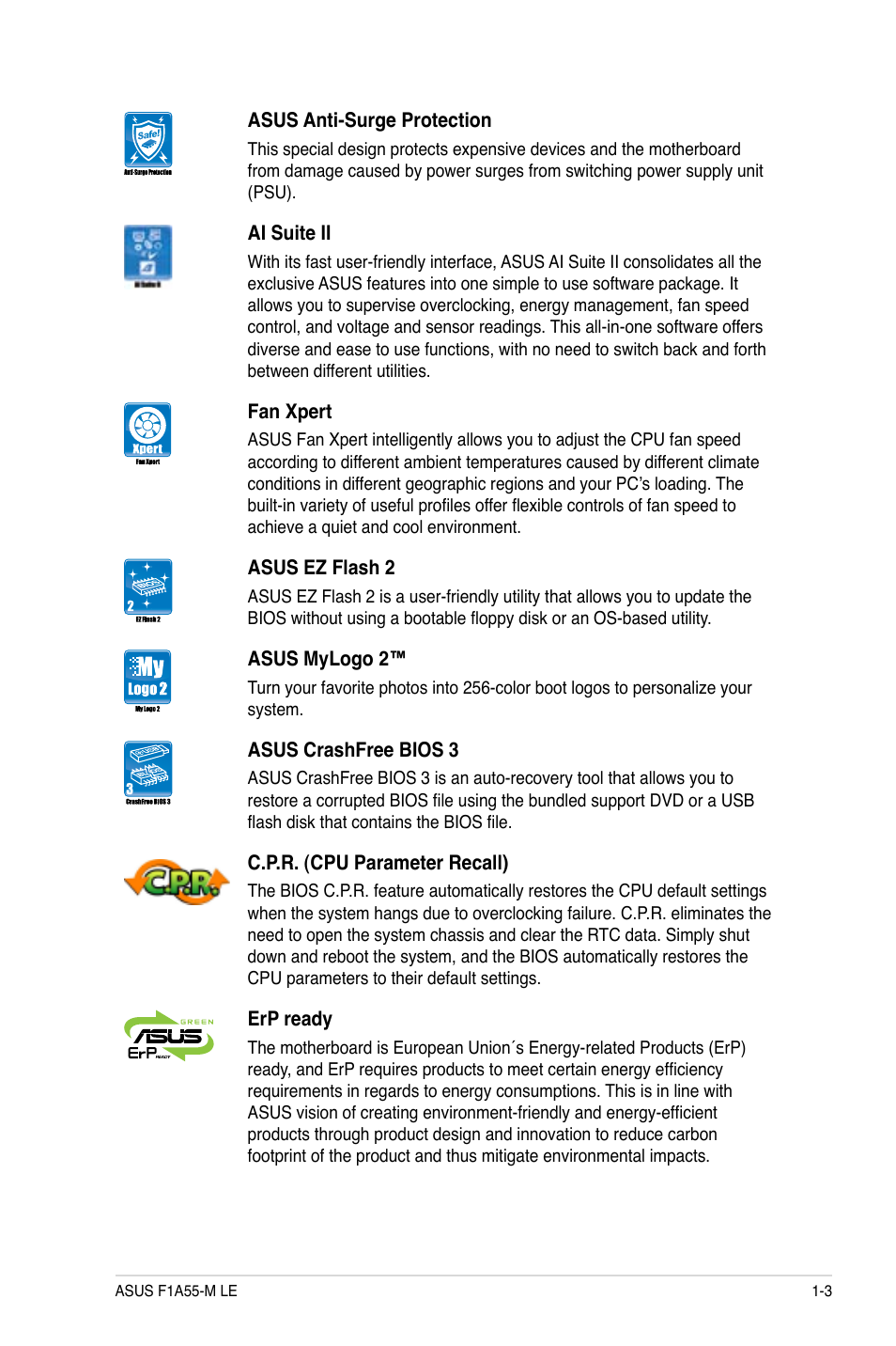 Asus F1A55-M LE User Manual | Page 15 / 64