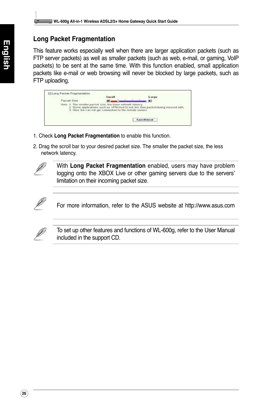 English | Asus WL-600g User Manual | Page 27 / 417