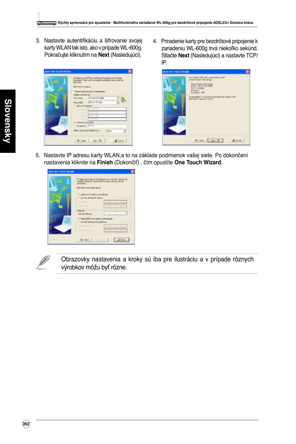 Slovensky | Asus WL-600g User Manual | Page 353 / 417