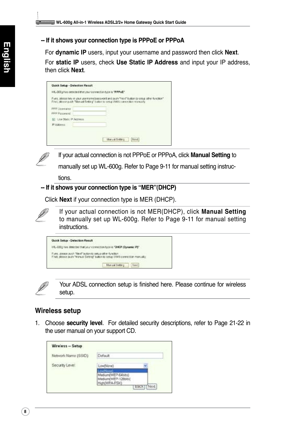 English | Asus WL-600g User Manual | Page 9 / 417