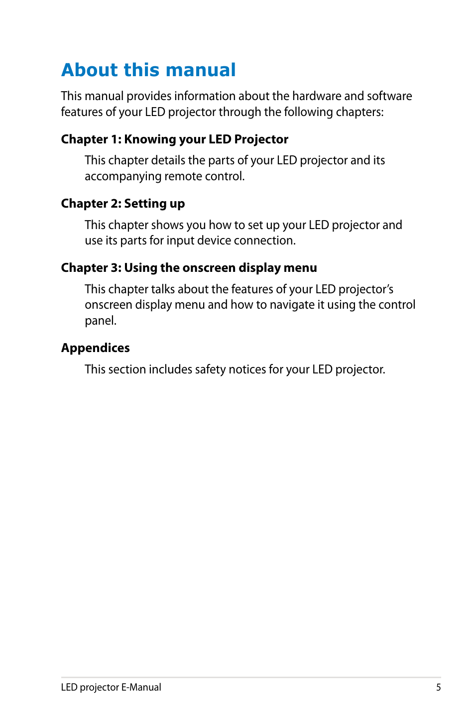 About this manual | Asus P2M User Manual | Page 5 / 64