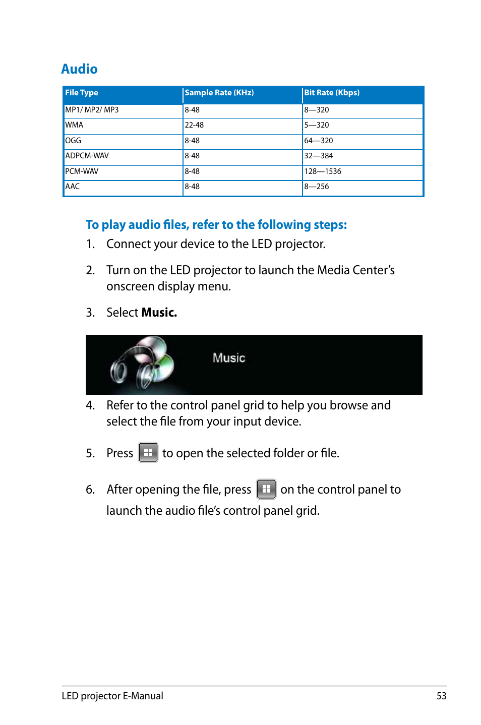 Audio | Asus P2M User Manual | Page 53 / 64