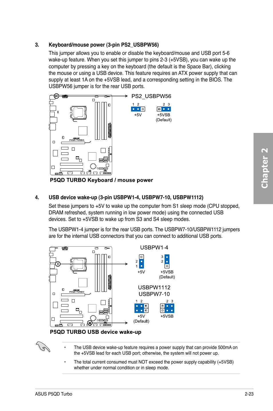 Chapter 2 | Asus P5QD Turbo User Manual | Page 41 / 114