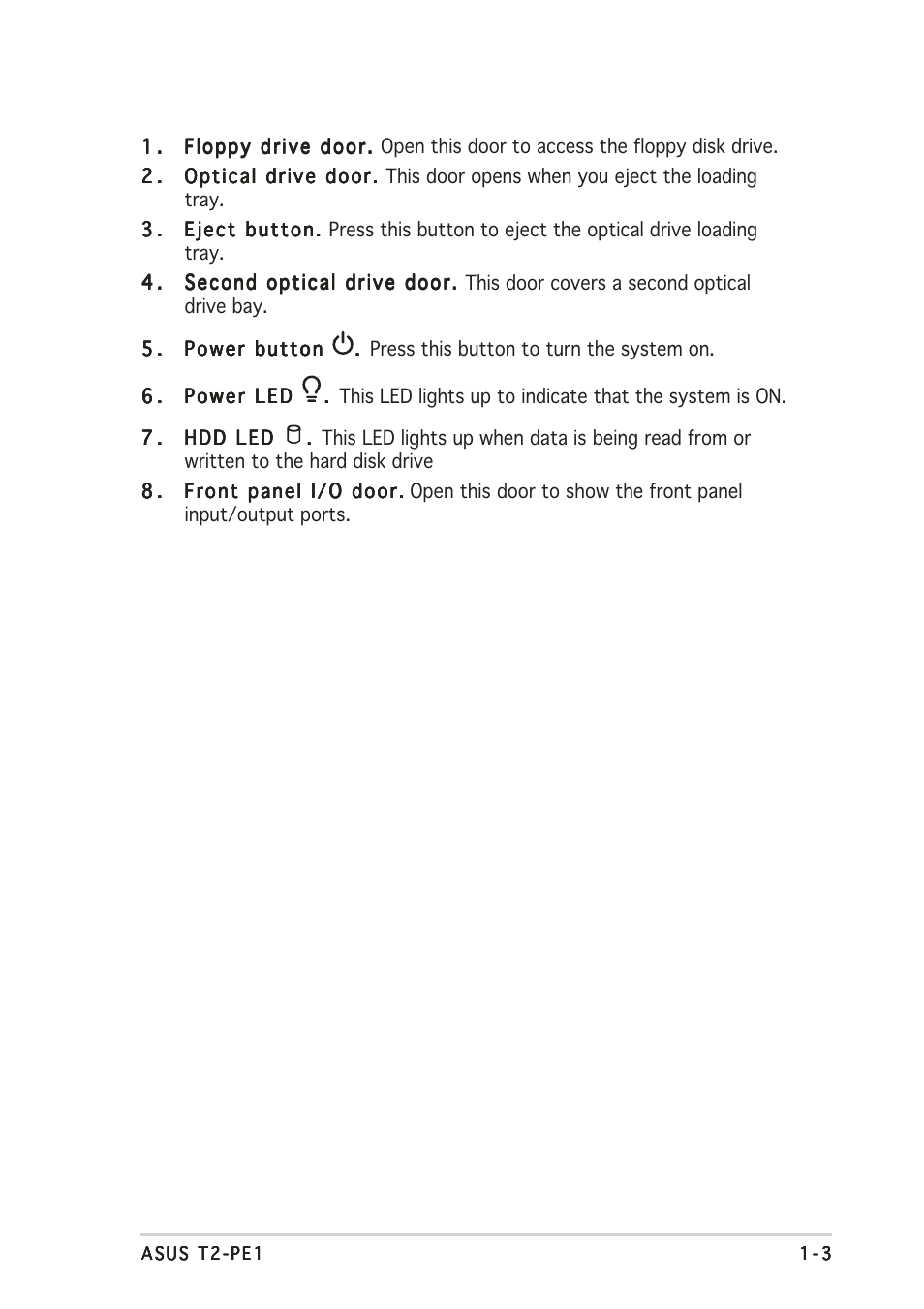 Asus T2-PE1 User Manual | Page 13 / 110