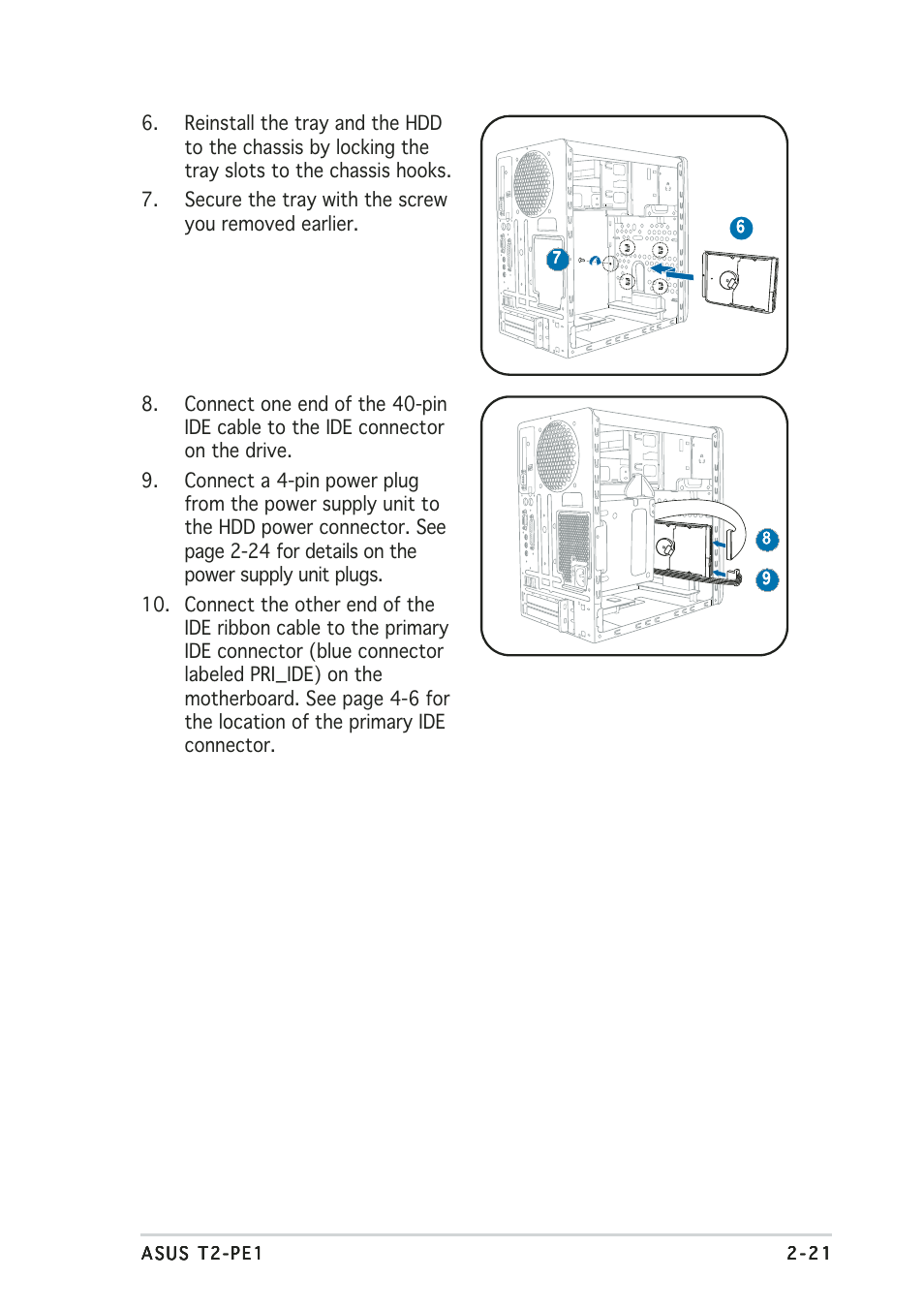 Asus T2-PE1 User Manual | Page 39 / 110