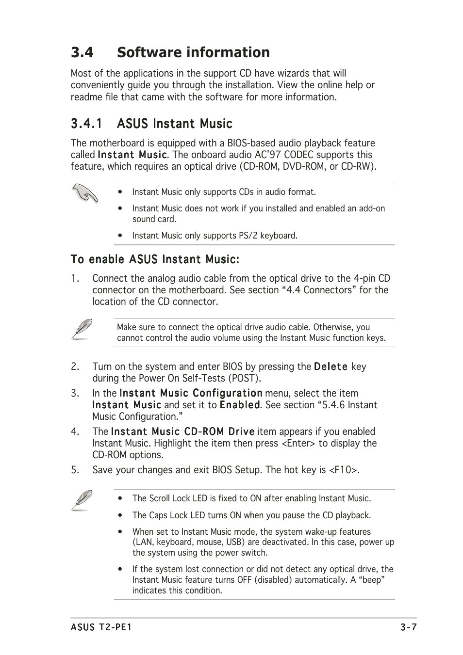 4 software information | Asus T2-PE1 User Manual | Page 51 / 110