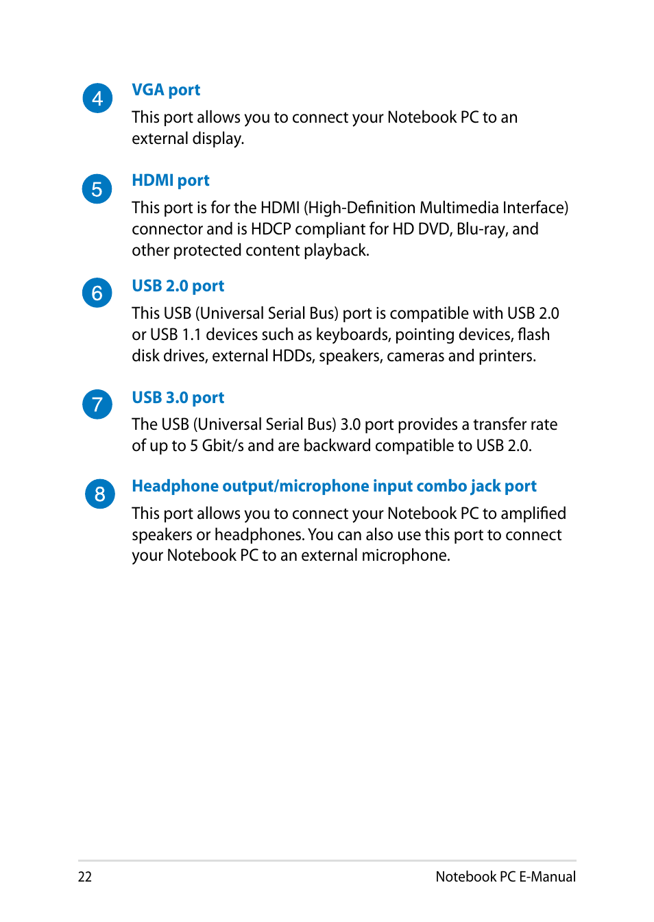 Asus X451MA User Manual | Page 22 / 110