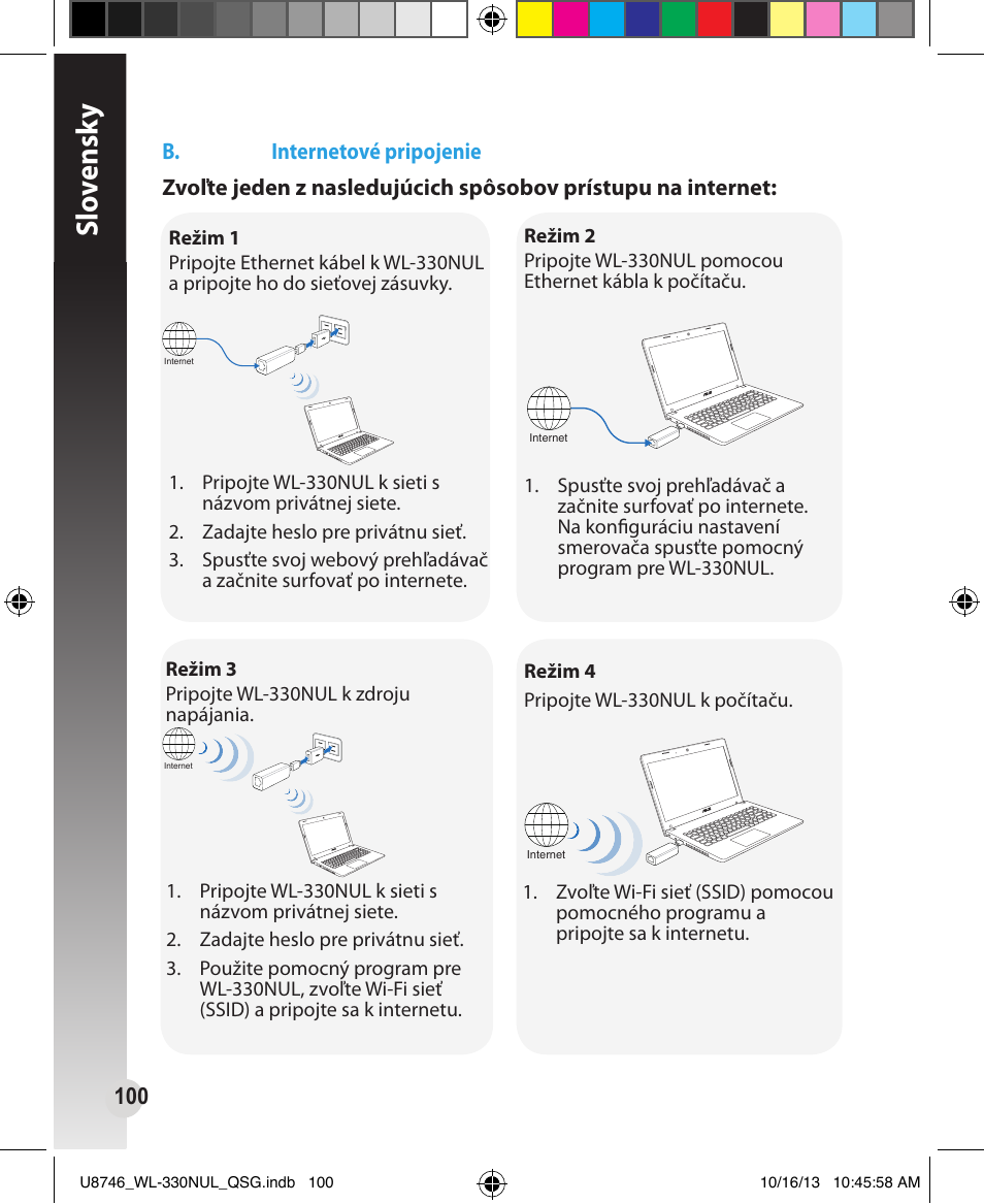 Slo vensk y | Asus WL-330NUL User Manual | Page 100 / 128