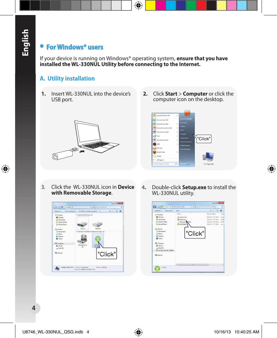 English | Asus WL-330NUL User Manual | Page 4 / 128