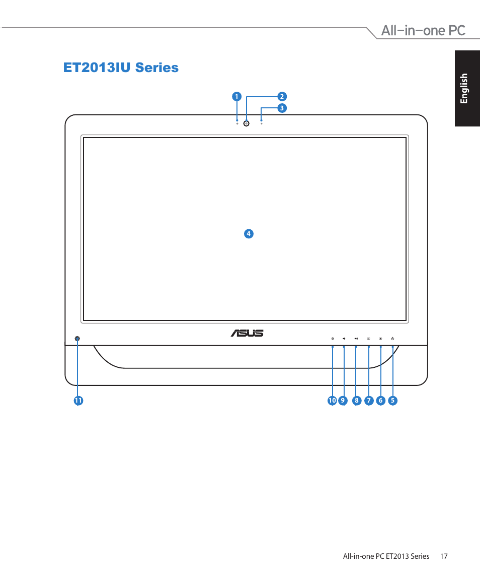 Et2013iu series, English | Asus ET2013IUTI User Manual | Page 17 / 42