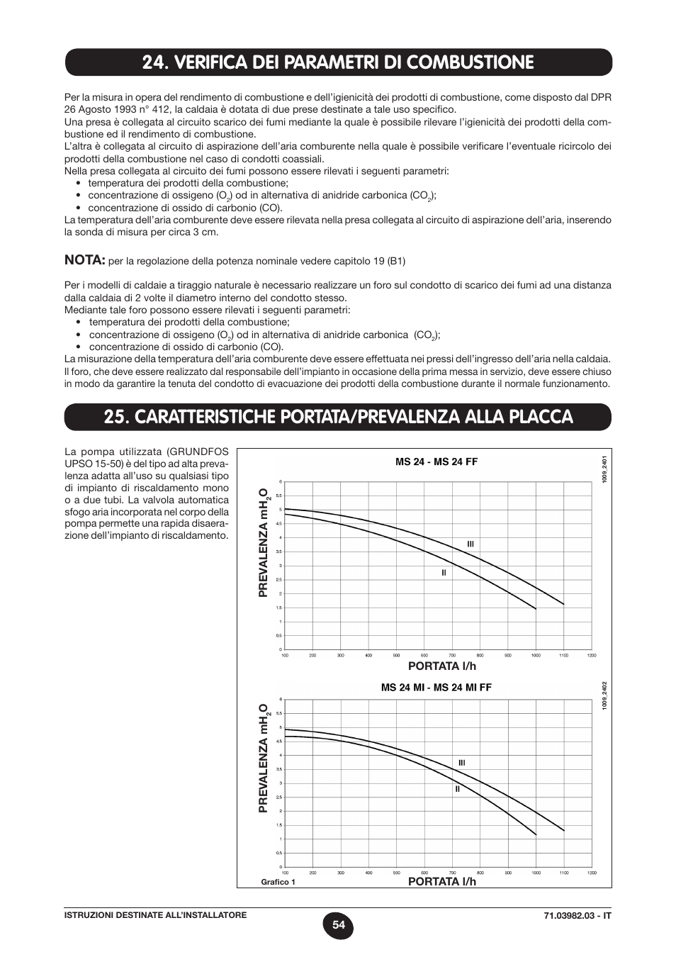 Nota | DE DIETRICH MS 24 User Manual | Page 54 / 332