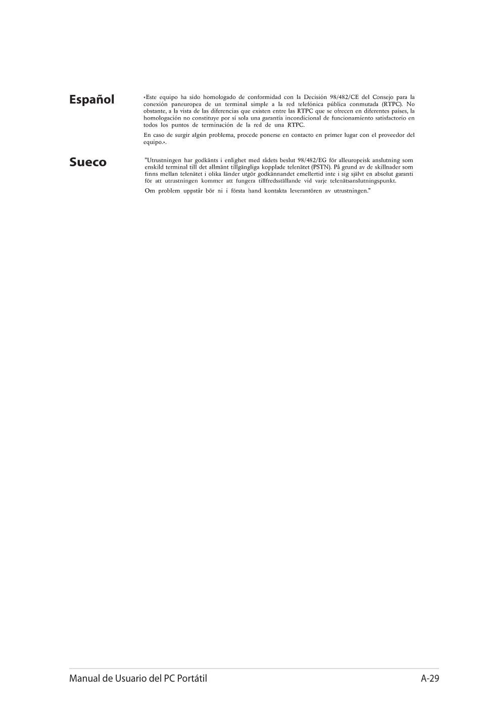 Asus Pro45VJ User Manual | Page 101 / 108