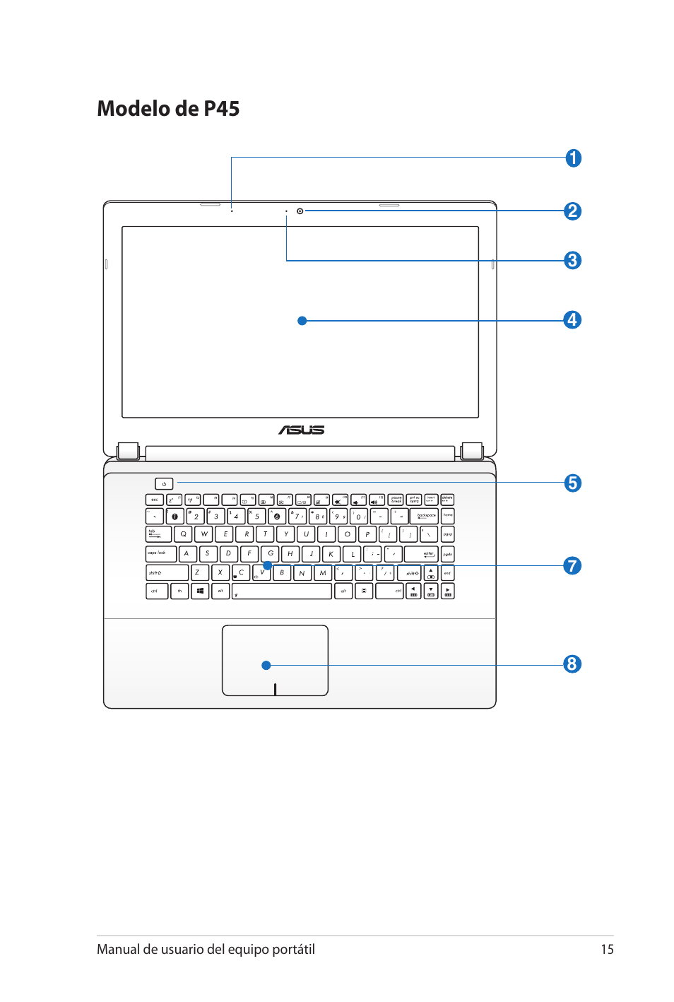 Modelo de p45 | Asus Pro45VJ User Manual | Page 15 / 108