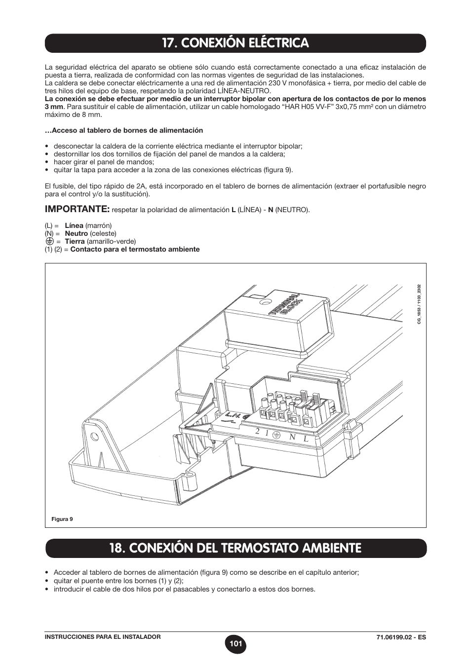 Importante | DE DIETRICH MS 24 BIC User Manual | Page 101 / 292