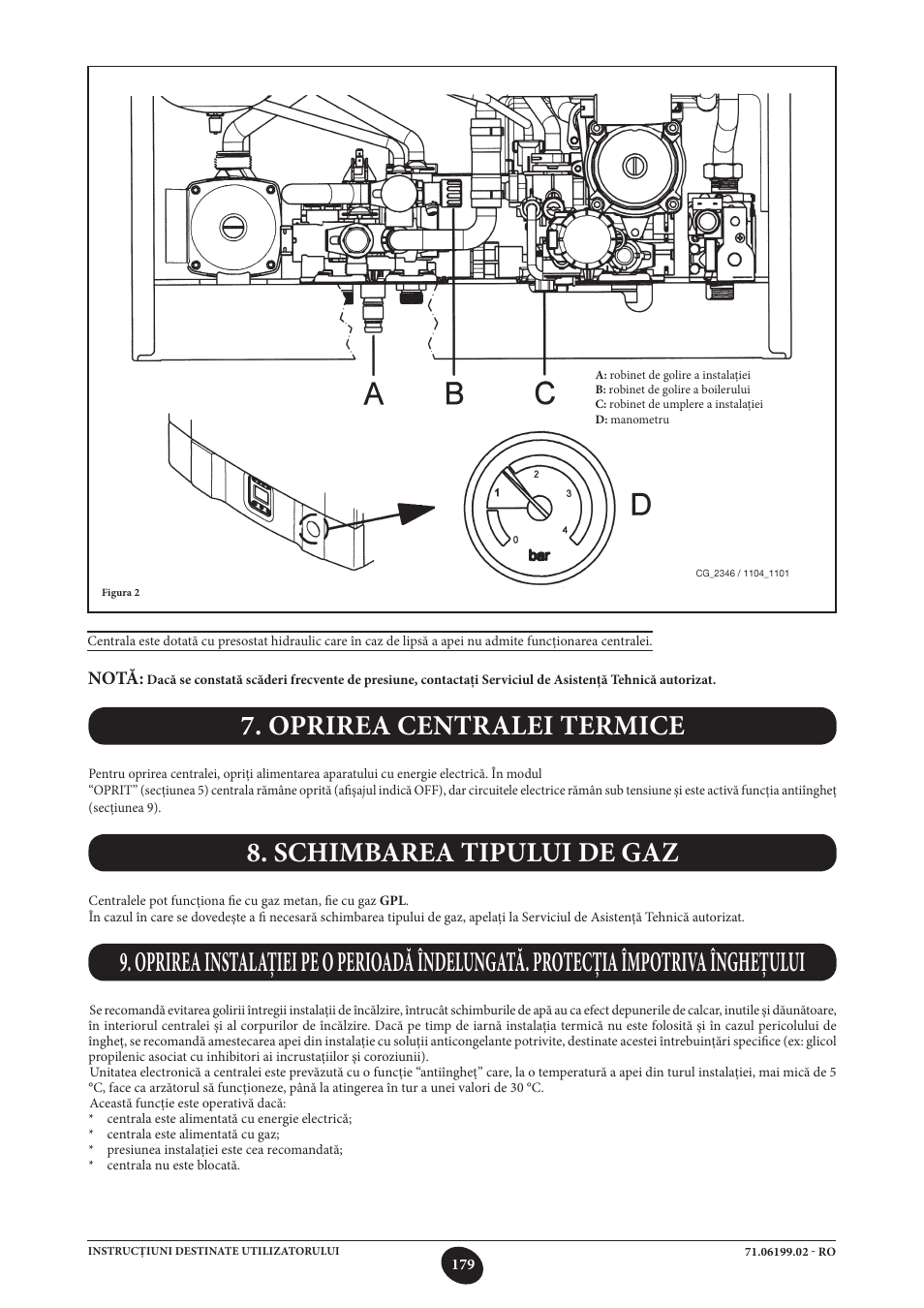 Notă | DE DIETRICH MS 24 BIC User Manual | Page 179 / 292