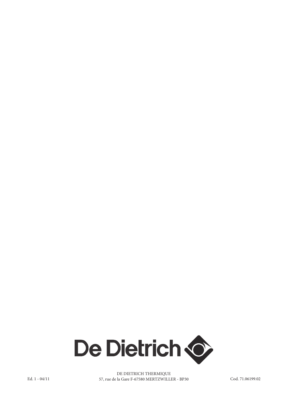 DE DIETRICH MS 24 BIC User Manual | Page 292 / 292