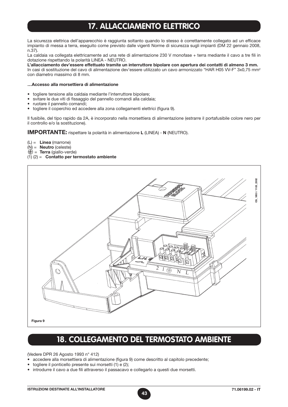 Importante | DE DIETRICH MS 24 BIC User Manual | Page 43 / 292