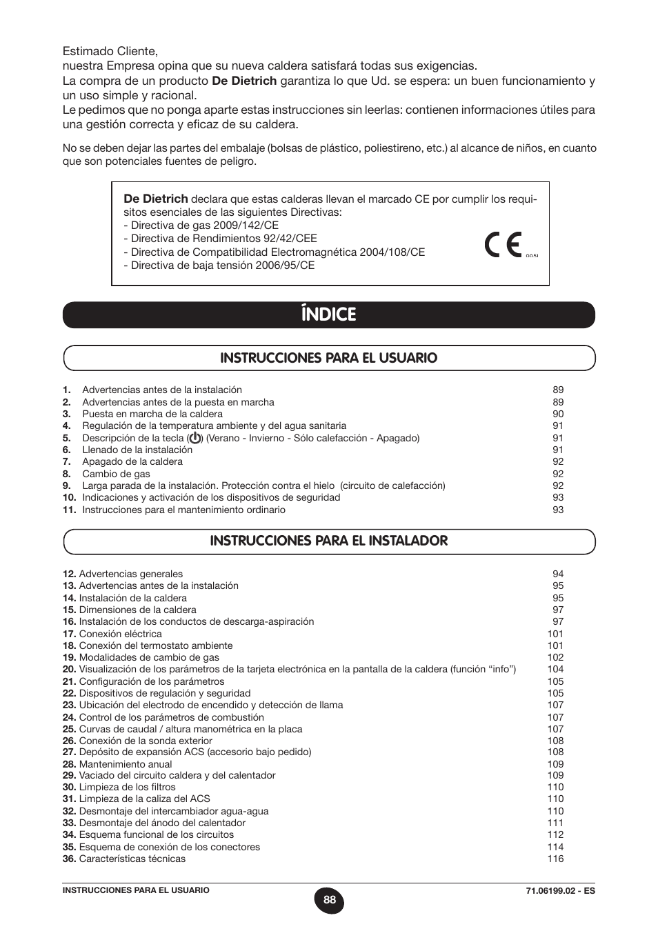06199.02.p088.es, Índice | DE DIETRICH MS 24 BIC User Manual | Page 88 / 292