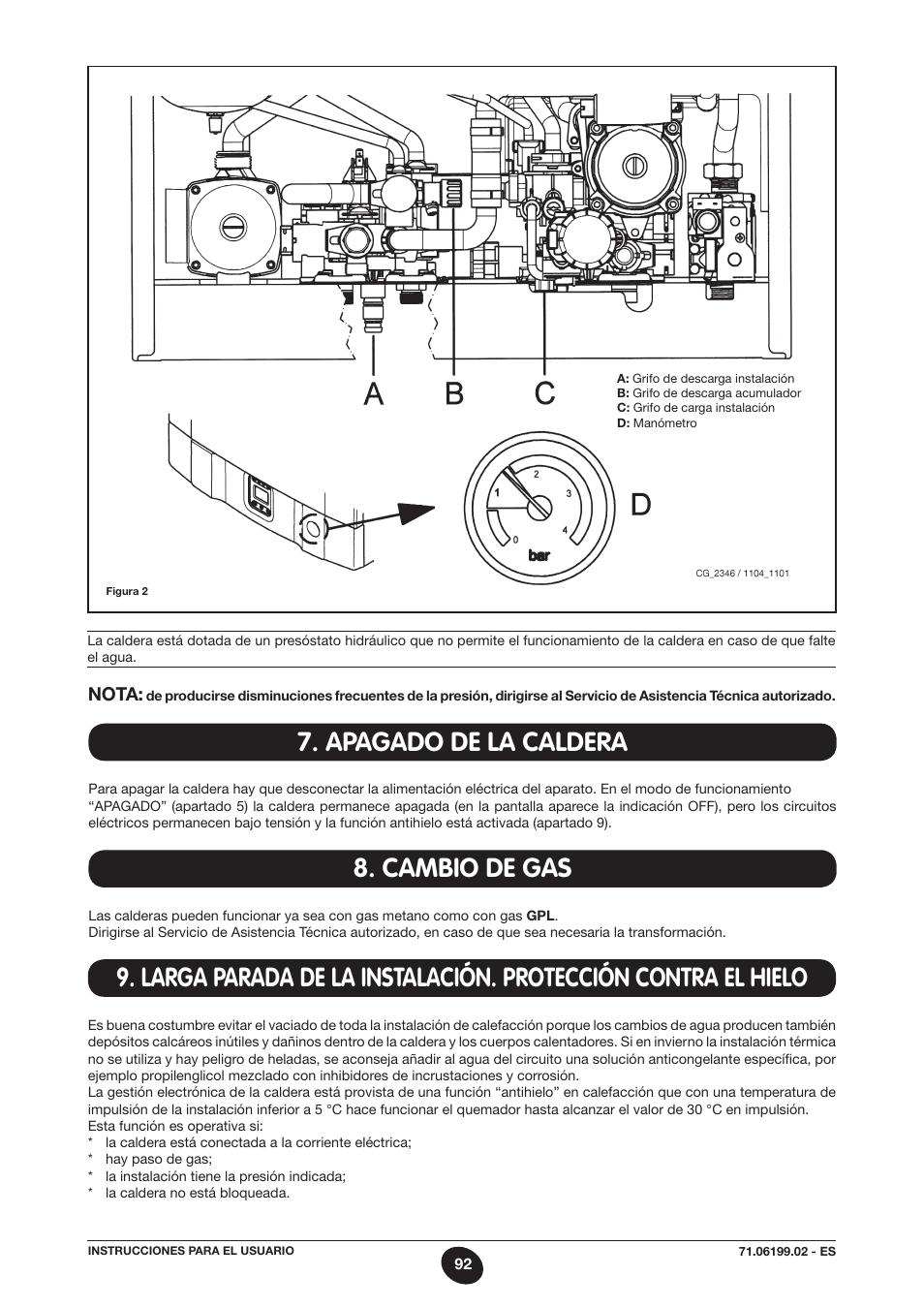 Apagado de la caldera 8. cambio de gas | DE DIETRICH MS 24 BIC User Manual | Page 92 / 292