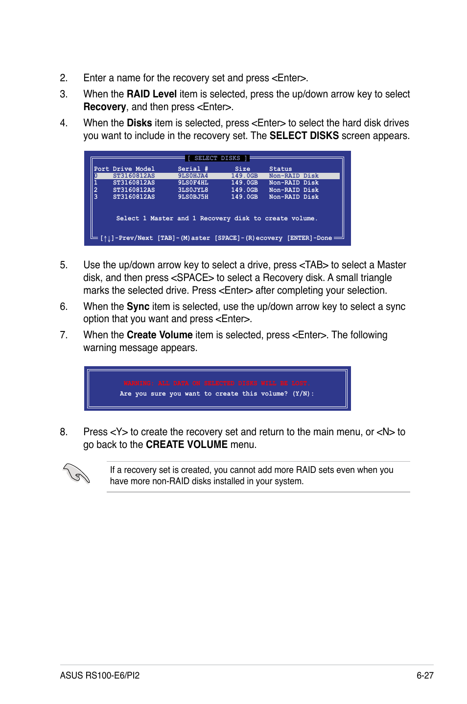 Asus RS100-E6/PI2 User Manual | Page 123 / 156