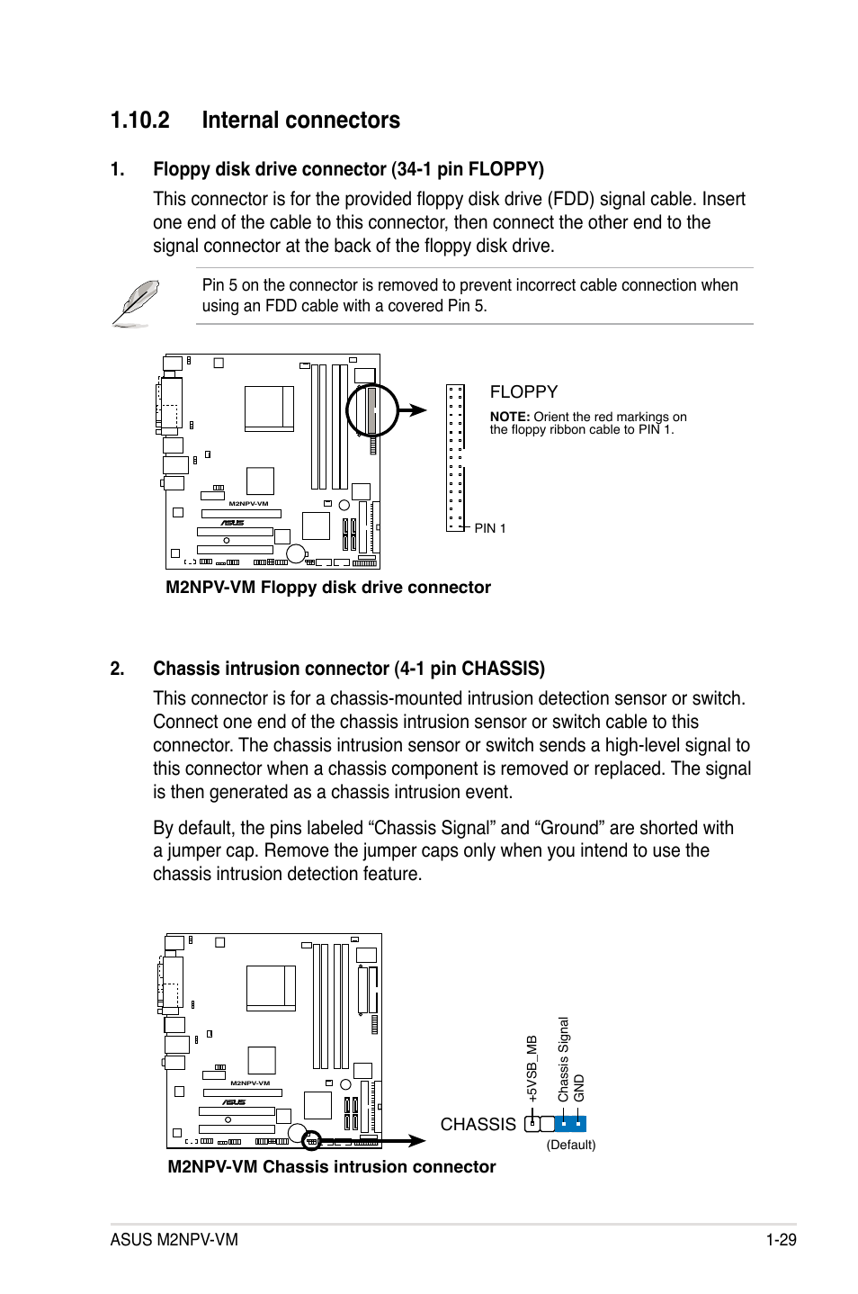 Internal.connectors | Asus M2NPV-VM User Manual | Page 41 / 102