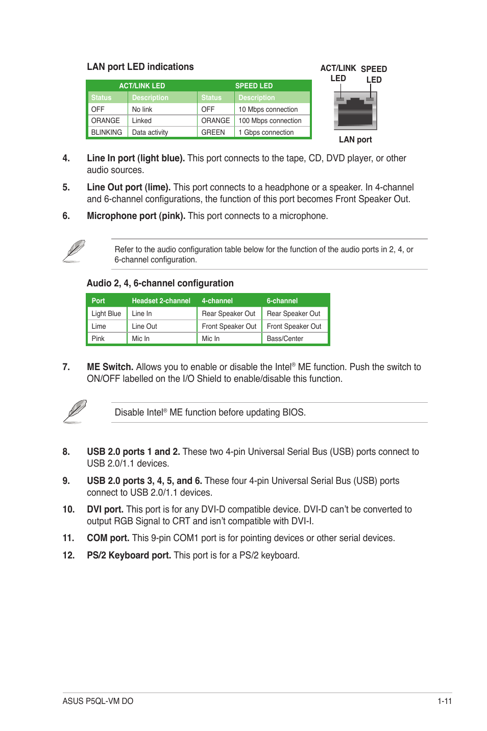 Asus P5QL-VM DO User Manual | Page 20 / 45