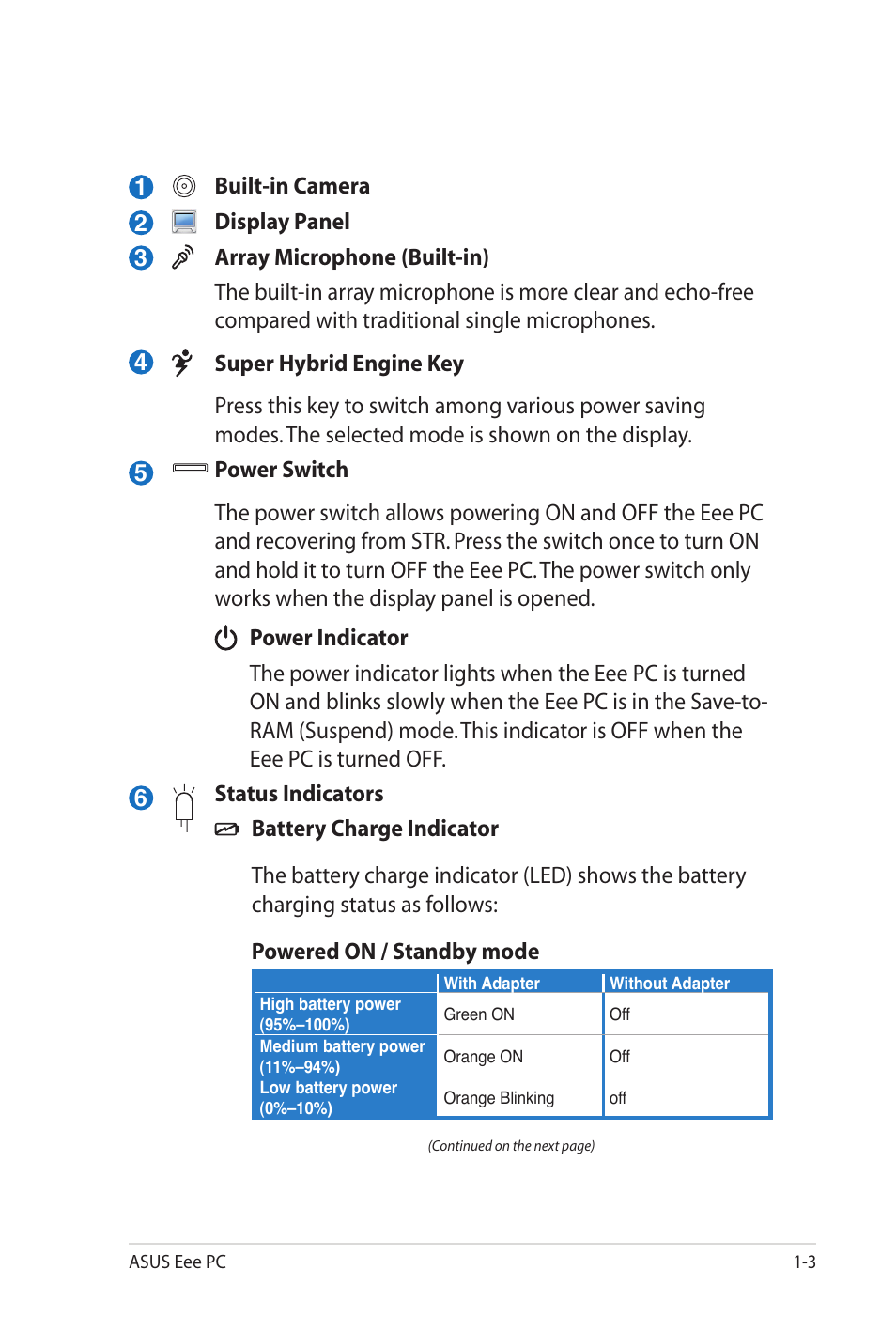 Asus Eee PC S101H/XP User Manual | Page 11 / 80