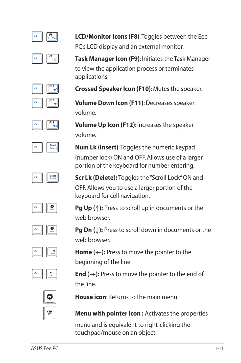 Asus Eee PC S101H/XP User Manual | Page 19 / 80