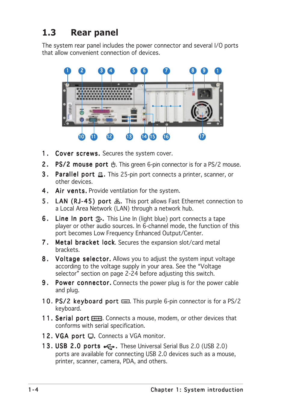 3 rear panel | Asus Pundit-AE3 User Manual | Page 14 / 106