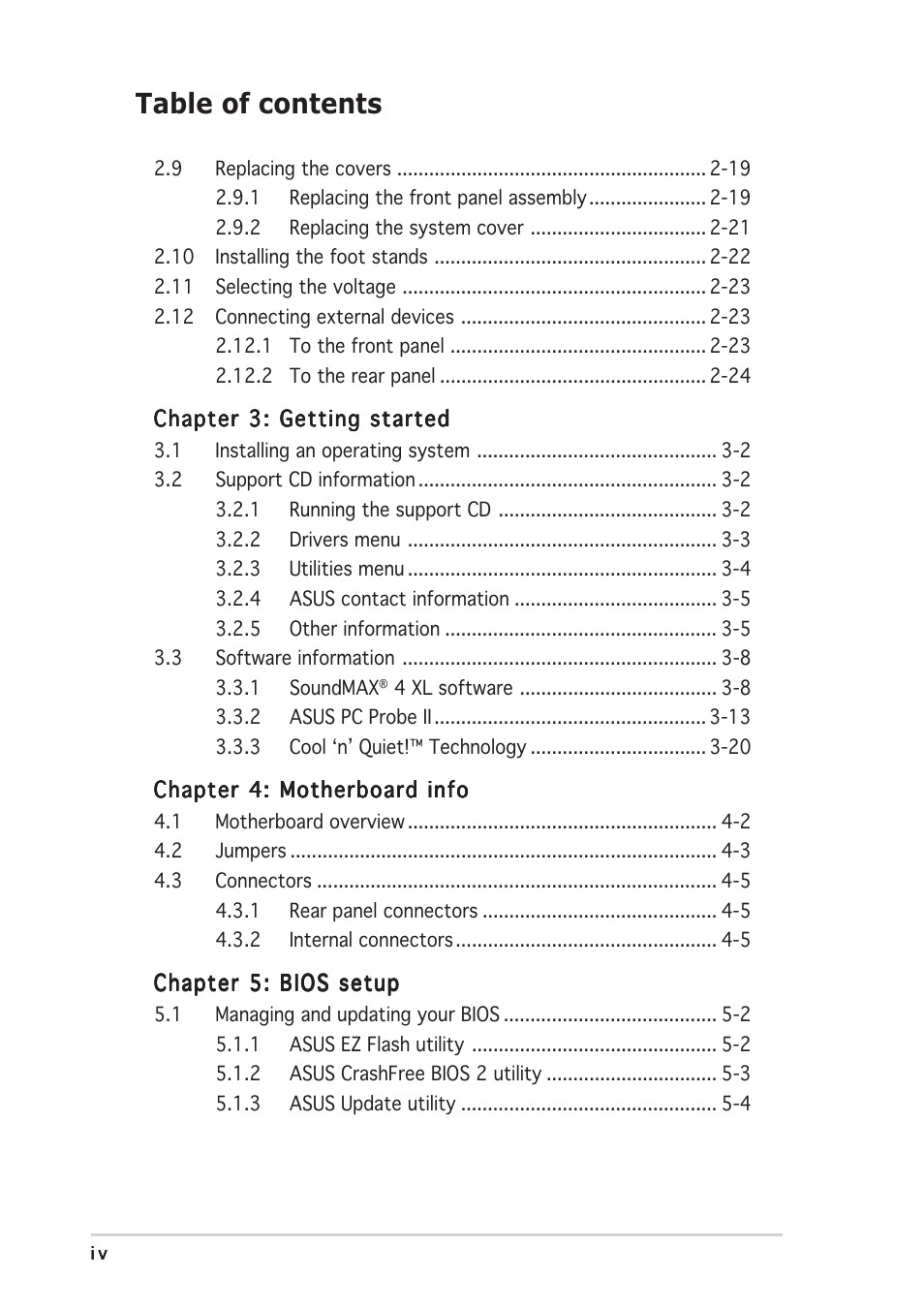 Asus Pundit-AE3 User Manual | Page 4 / 106