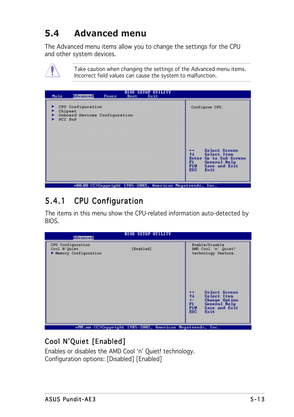 4 advanced menu | Asus Pundit-AE3 User Manual | Page 87 / 106