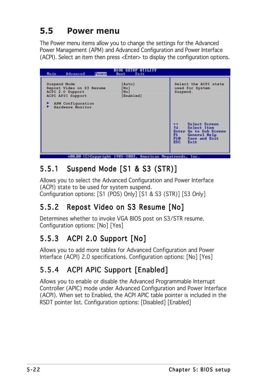 5 power menu | Asus Pundit-AE3 User Manual | Page 96 / 106