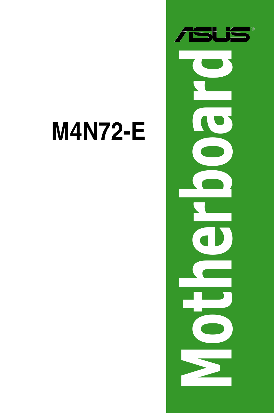 Asus M4N72-E User Manual | 72 pages