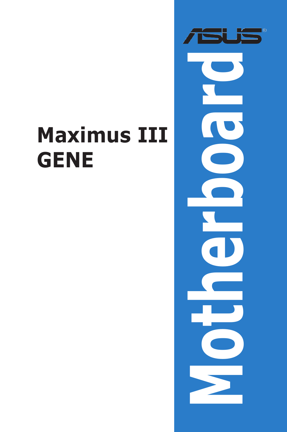 Asus Maximus III Gene User Manual | 170 pages