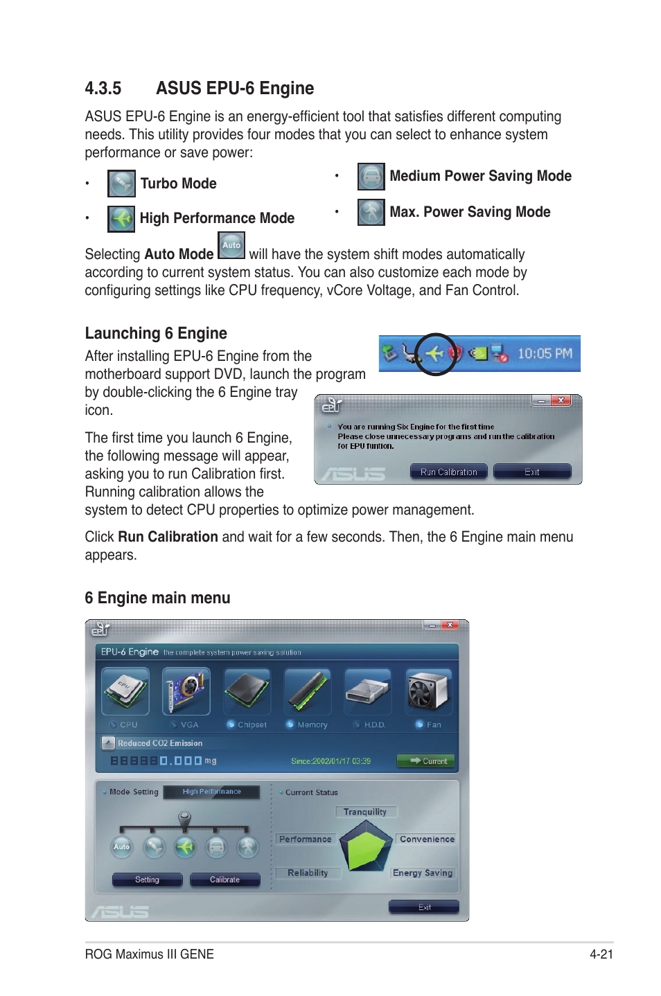 5 asus epu-6 engine, Asus epu-6 engine -21 | Asus Maximus III Gene User Manual | Page 141 / 170