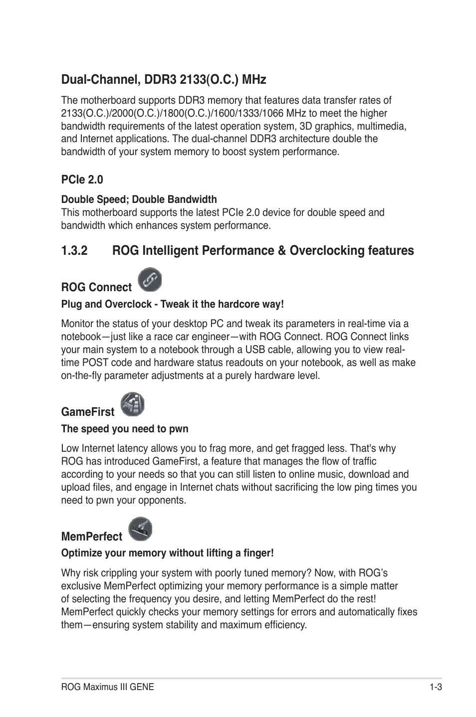 Asus Maximus III Gene User Manual | Page 19 / 170