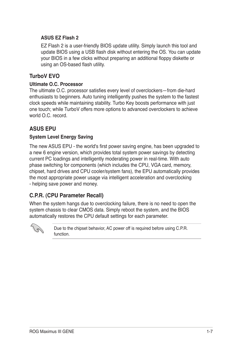 Asus Maximus III Gene User Manual | Page 23 / 170