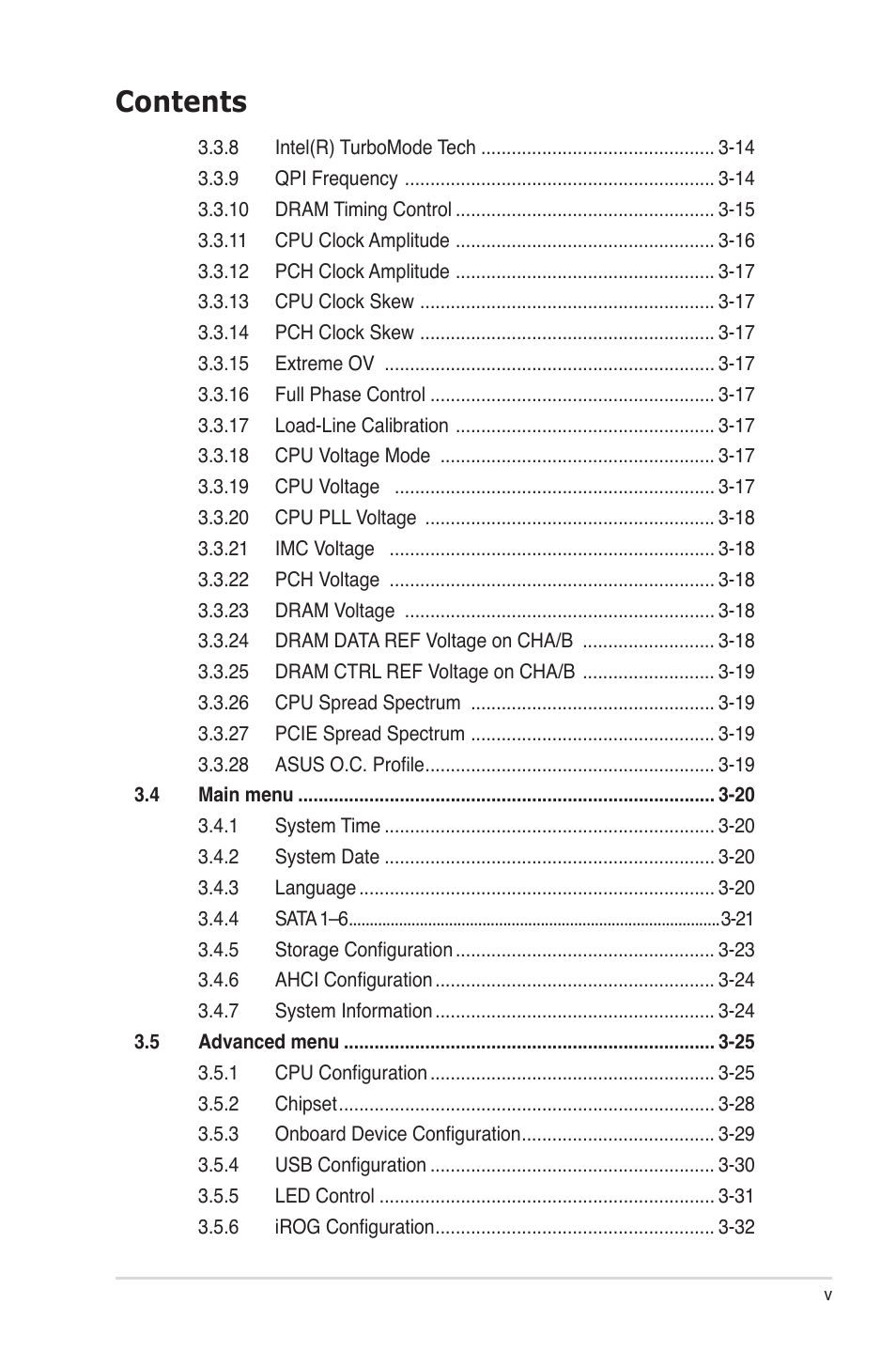 Asus Maximus III Gene User Manual | Page 5 / 170