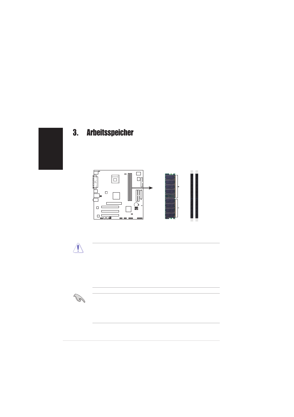 Arbeitsspeicher | Asus P4S8X-MX User Manual | Page 6 / 20