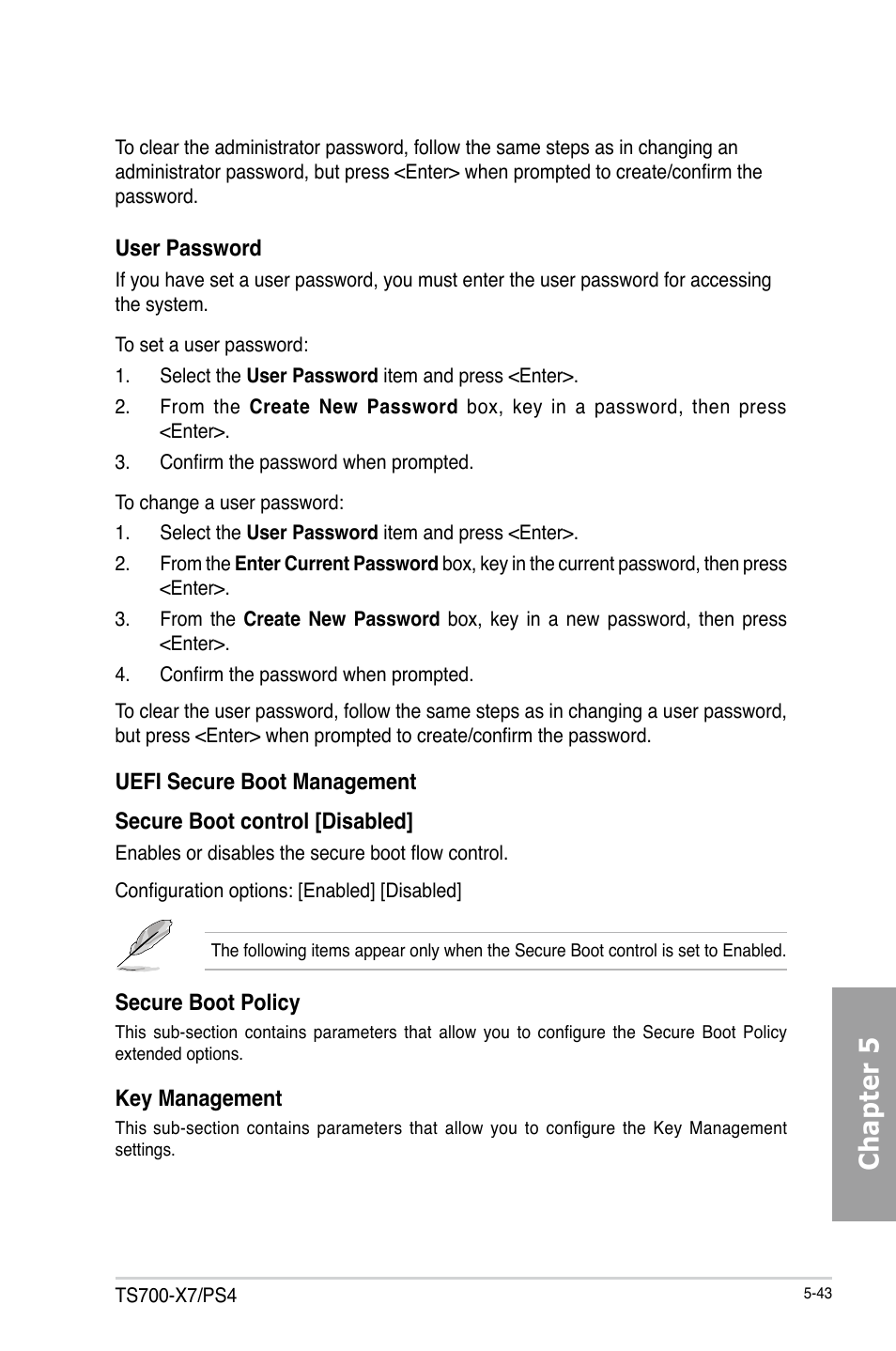 Chapter 5 | Asus TS700-X7/PS4 User Manual | Page 119 / 200