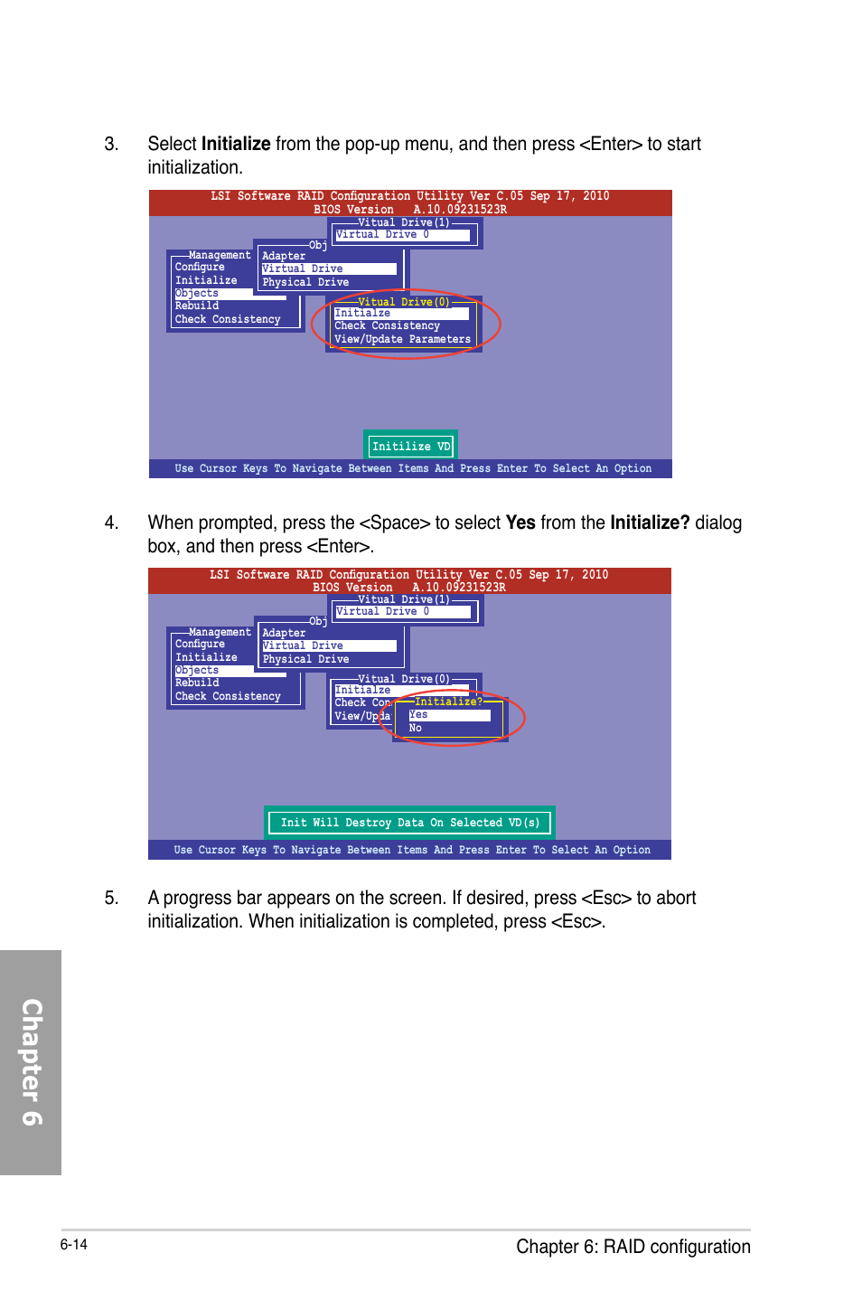 Chapter 6, Chapter 6: raid configuration | Asus TS700-X7/PS4 User Manual | Page 136 / 200